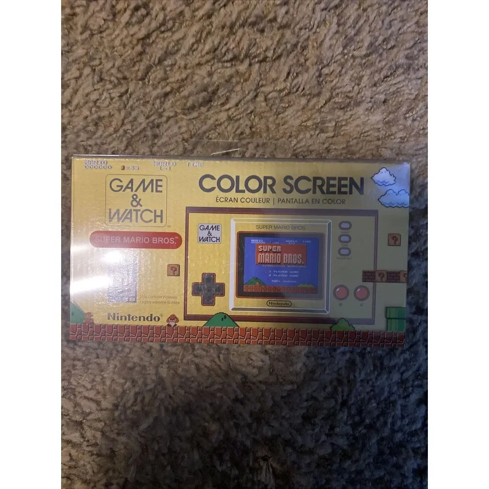 Nintendo Game & Watch Super Mario Bros Handheld Retro and Color Screen‎ System!